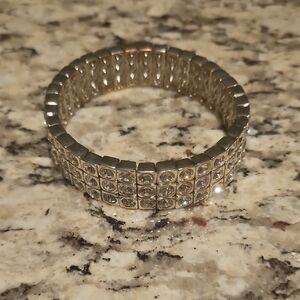 Elegant Silver Crystal Bracelet